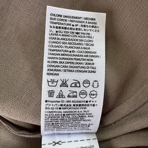 Banana Republic Accordion Ruffle Collar Shimmer Size Medium - Picture 14 of 14